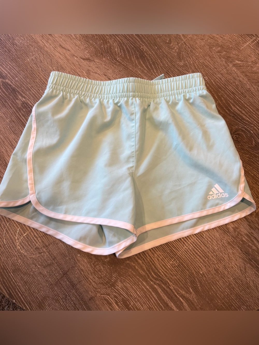Adidas Girl’s Light Blue Running Shorts